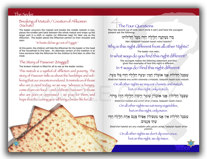 Passover Haggadah Large Print Edition The 30 Minute Seder