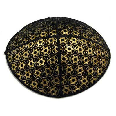 Foil Embossed Suede Yarmulke
