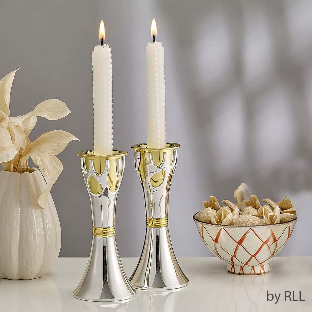 Premium White Beeswax Shabbat Candles