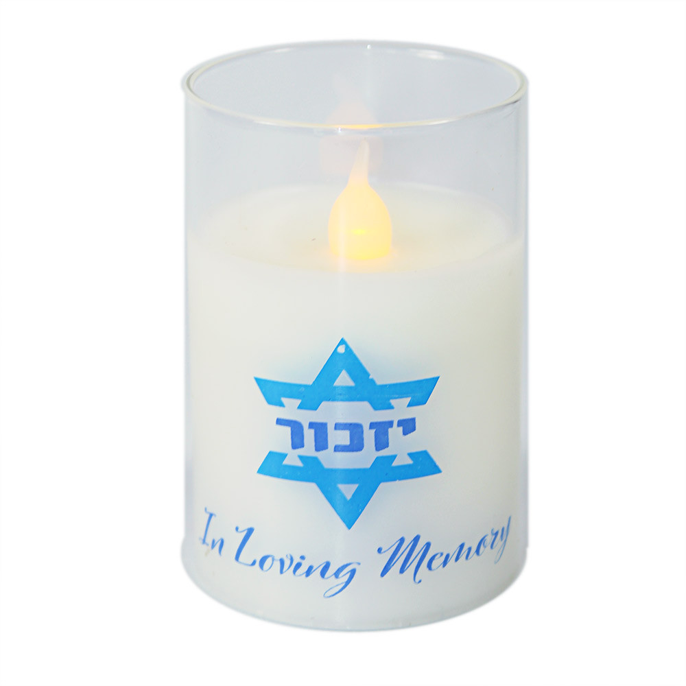 Battery Operated LED Flame Memorial Candle