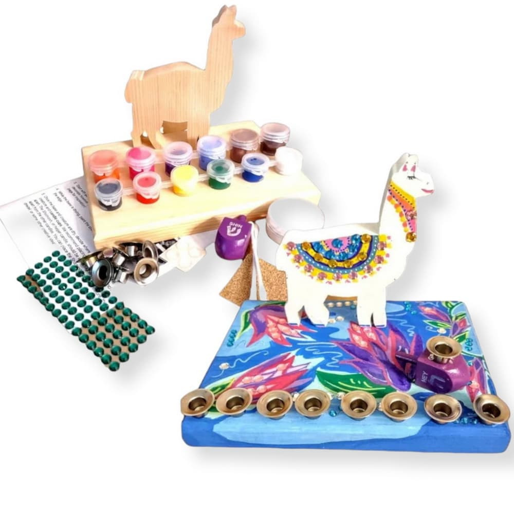 DIY Llama Menorah Craft Kit