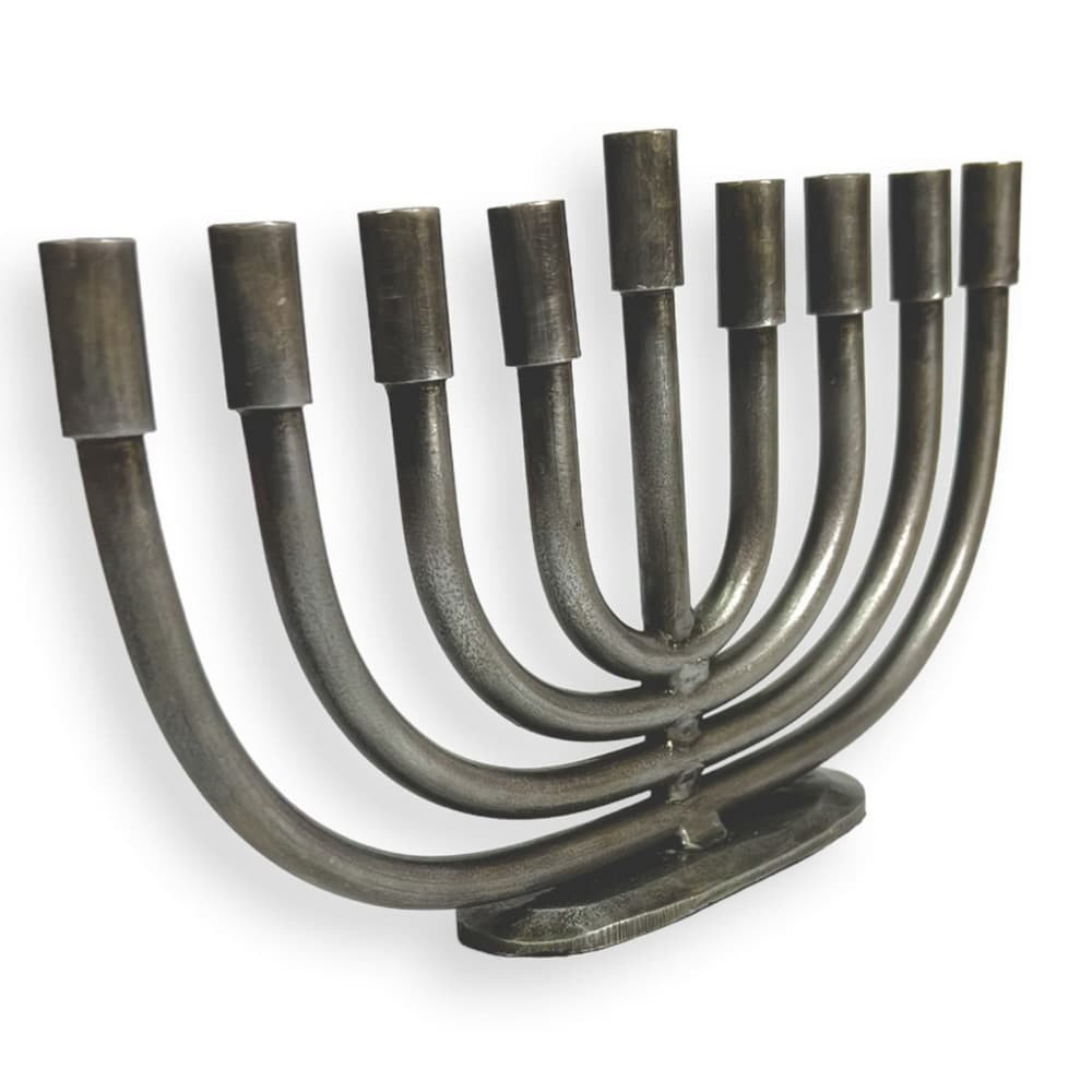 Wrought Iron Hanukkah Menorah