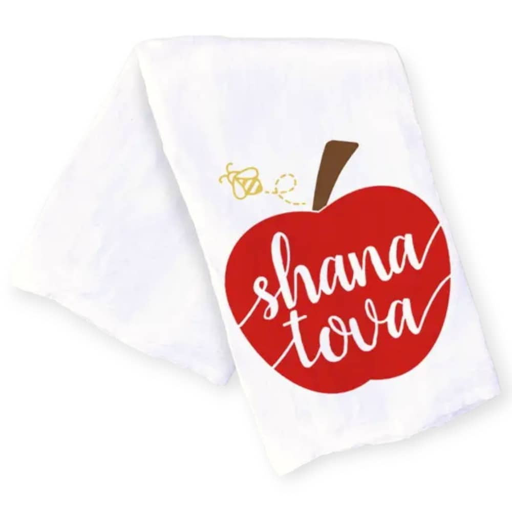 Shana Tovah Red Apple Kitchen Towel