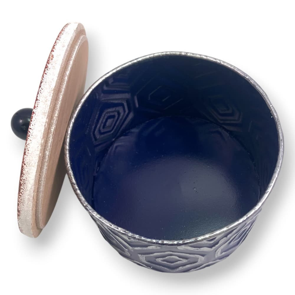 Set Of 3 Metal Jewish Star Boxes With Lids
