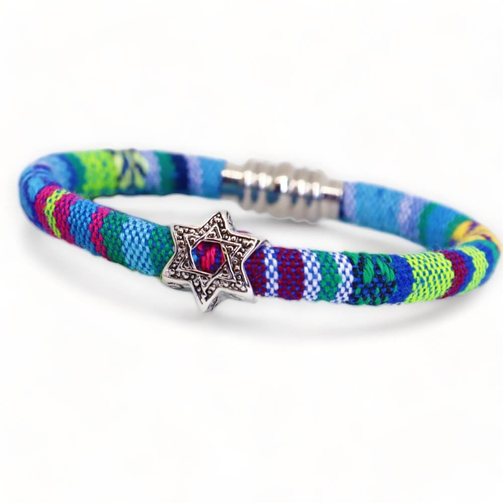 アクセサリー M swinging star turquoise bracelet Turquoise-Braided-Bracelet-