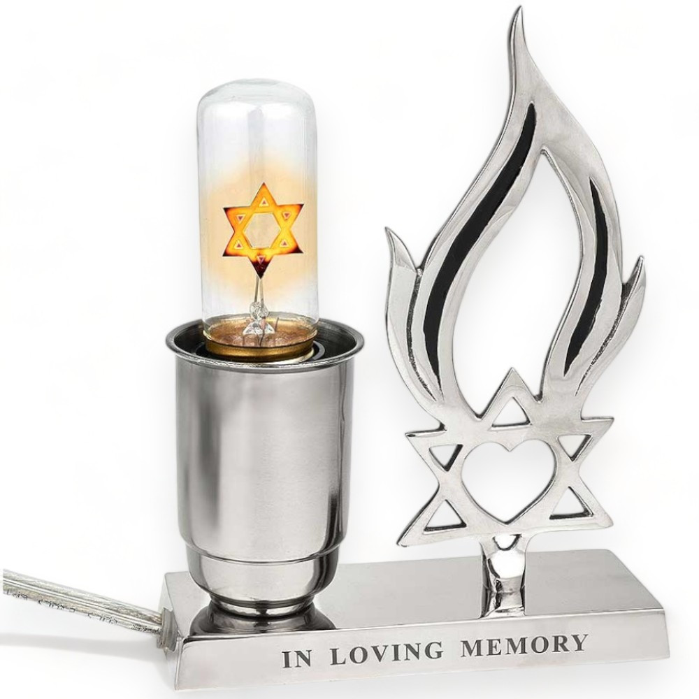 In Loving Memory Electric Yahrzeit Lamp