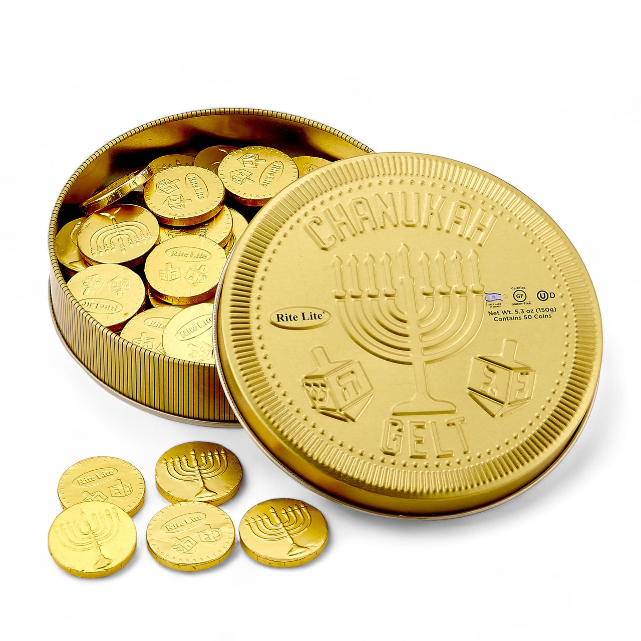 NACC リフトジェル GOLD 50g Chocolate Chanukah Gelt Gift Tin