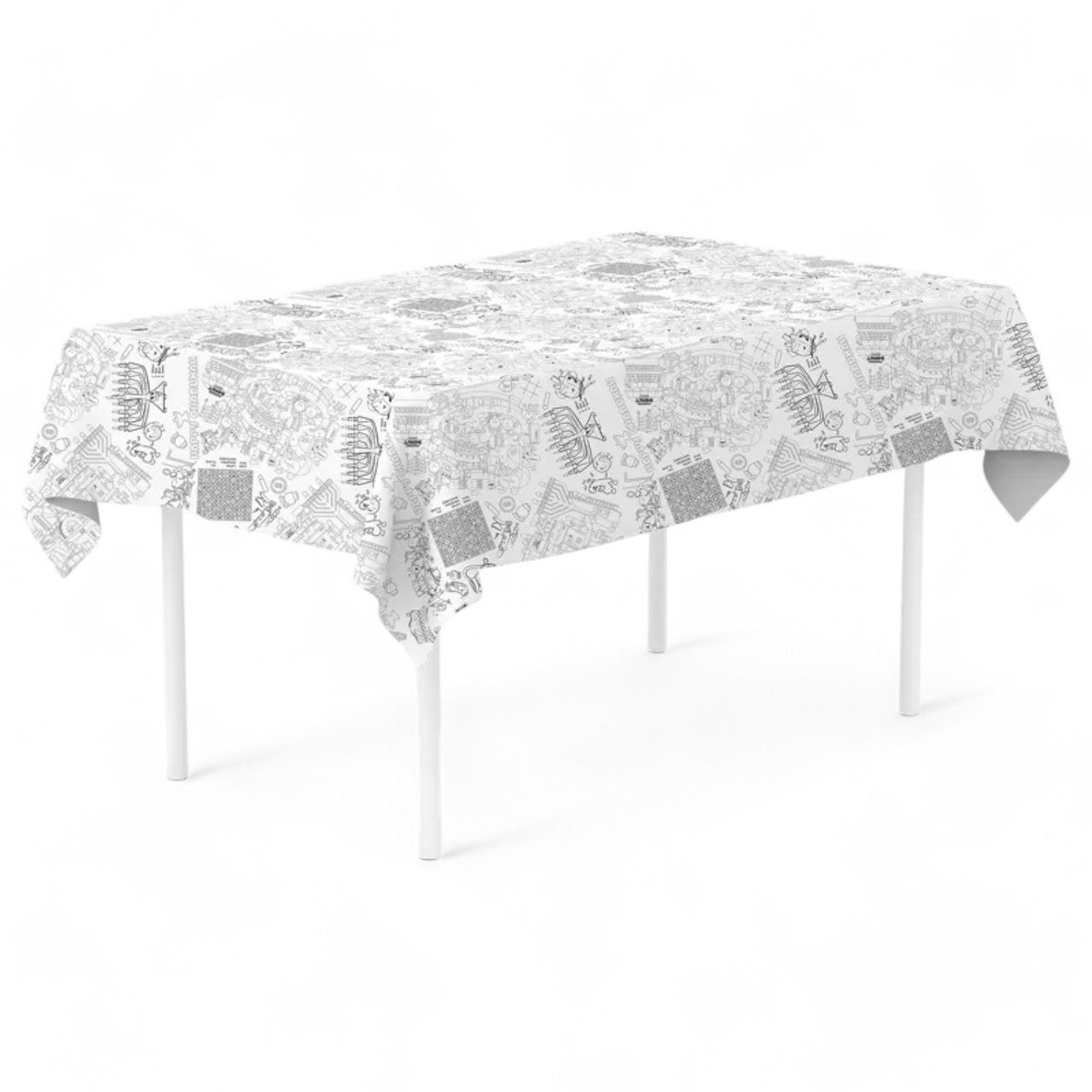 Children's Color Your Own Hanukkah Tablecloth