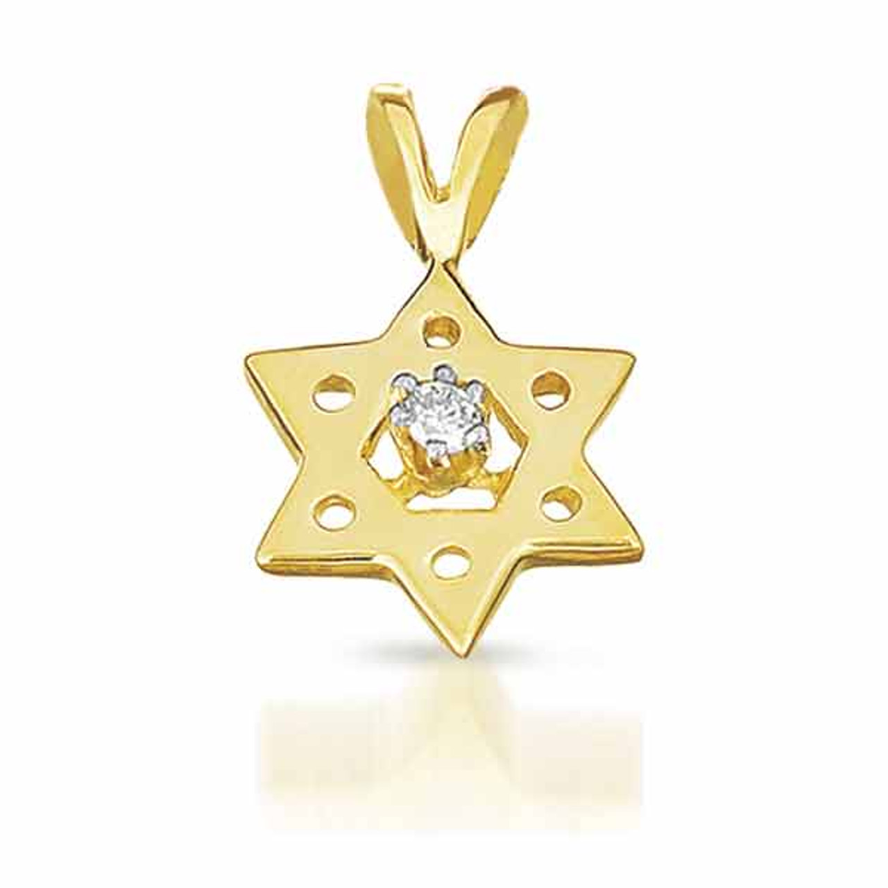 18k Gold Star of David Diamond Necklace Religious Star Diamond Jewish Gift  For Sale at 1stDibs | modern jewish star necklace, 18k gold plated  religious judaism jewish star of david necklace pendant