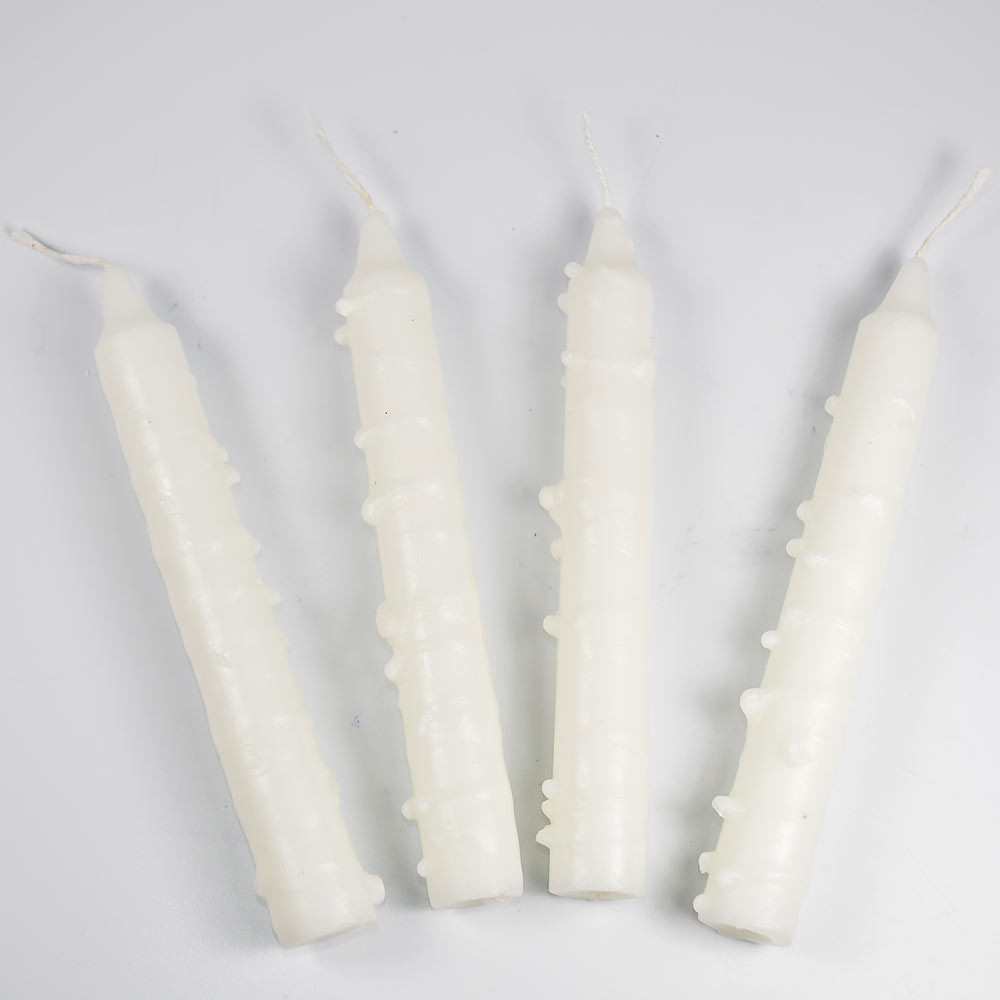 12 Pack Safed Shabbat Candles From Israel white