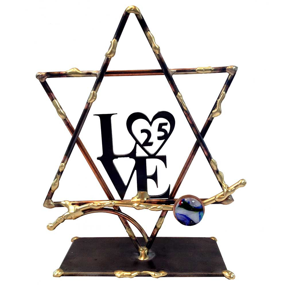 Gary Rosenthal Large 25th Anniversary Love Sculpture