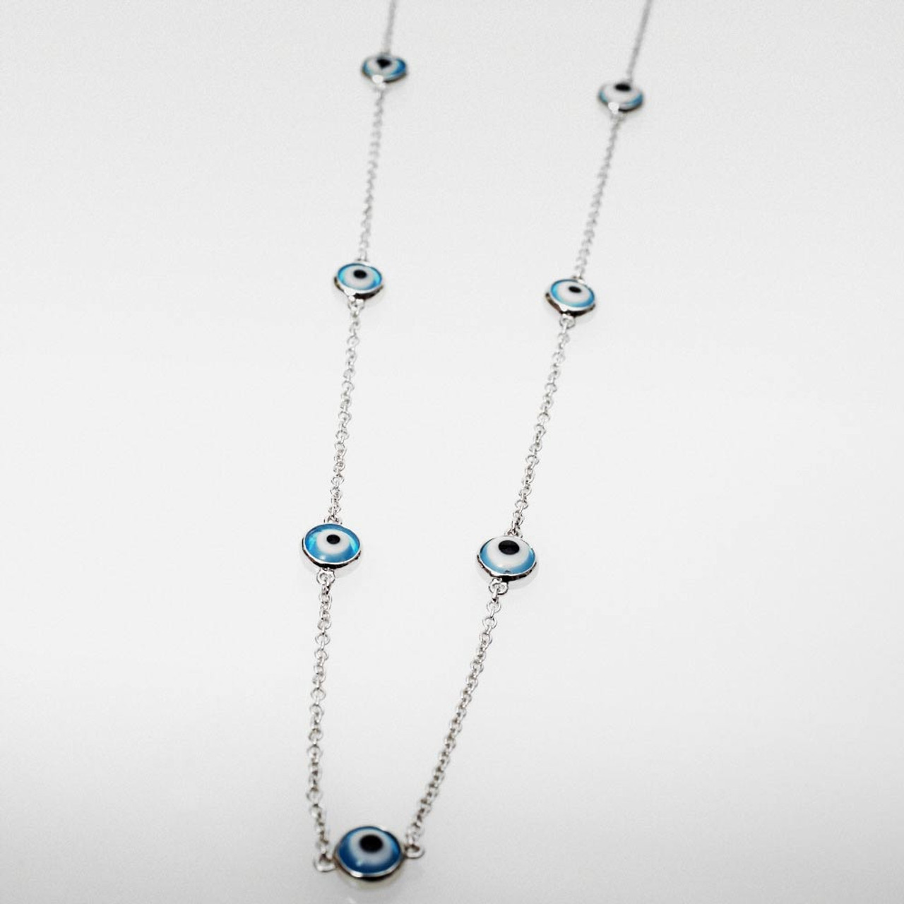 Silver Box Original 925 Silver Nova Evil Eye Necklace