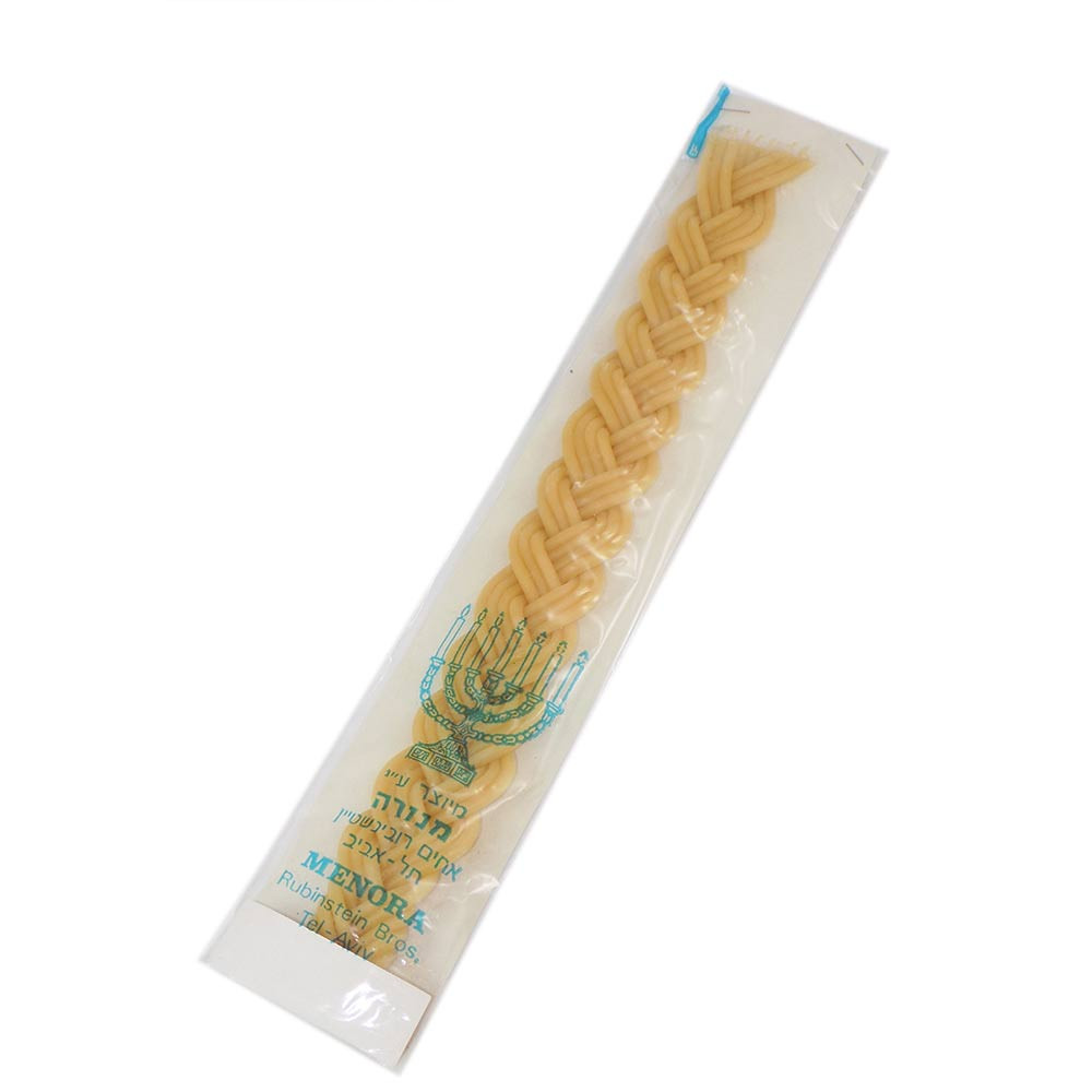 Flat Beeswax Havdalah Candle