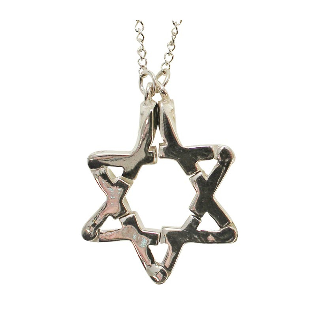 Wholesale Sterling Silver Butterfly Star of David Necklace for your shop –  Faire UK