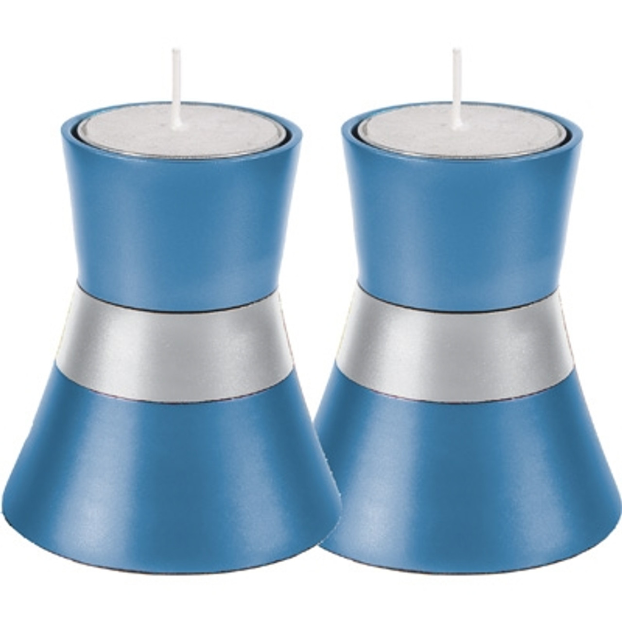 Anodized Aluminum Tea Light Candlesticks