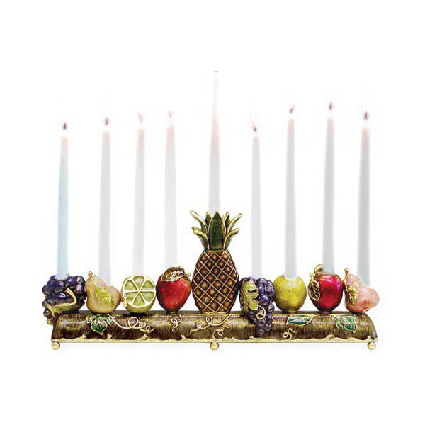 Fruits Chanukah Menorah|Hanukkah|Quest Gifts