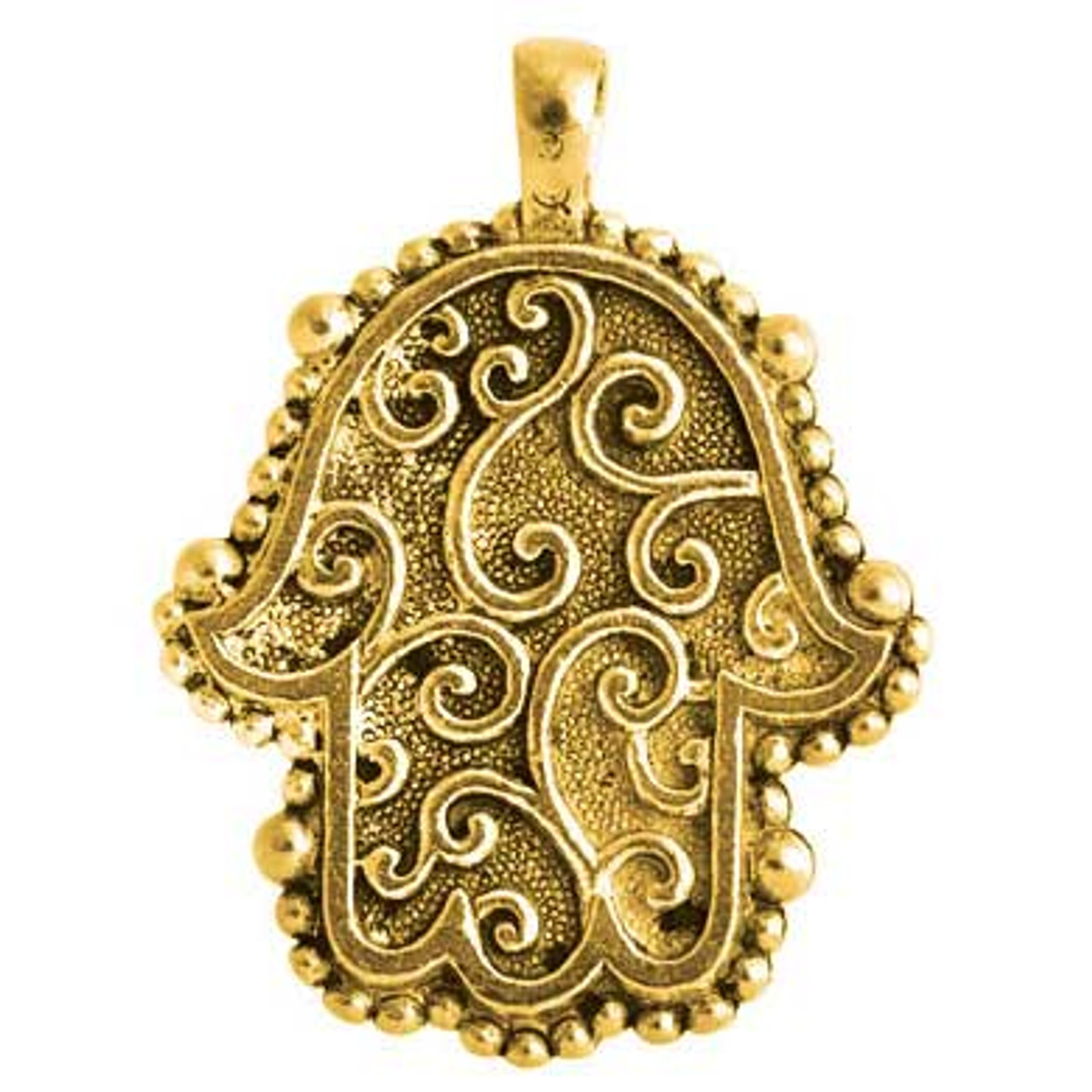 14K Yellow and White Gold Layered Hamsa Pendant Necklace with Evil Eye  Motif, Jewish & Israeli Jewelry | Judaica Web Store