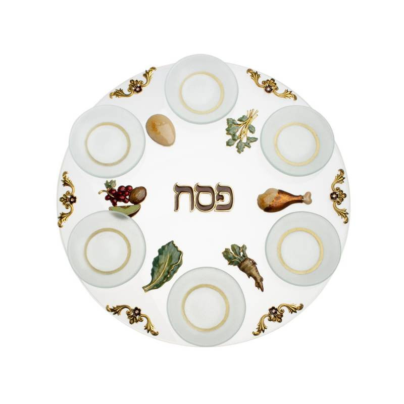 Passover GiftsGlass Symbols Passover Seder Plate