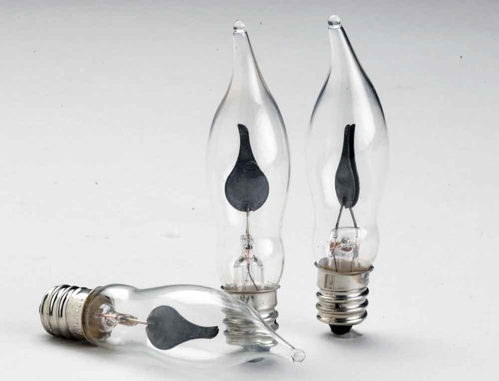 Hanukkah Gift 3 Flickering Flame Menorah Bulbs