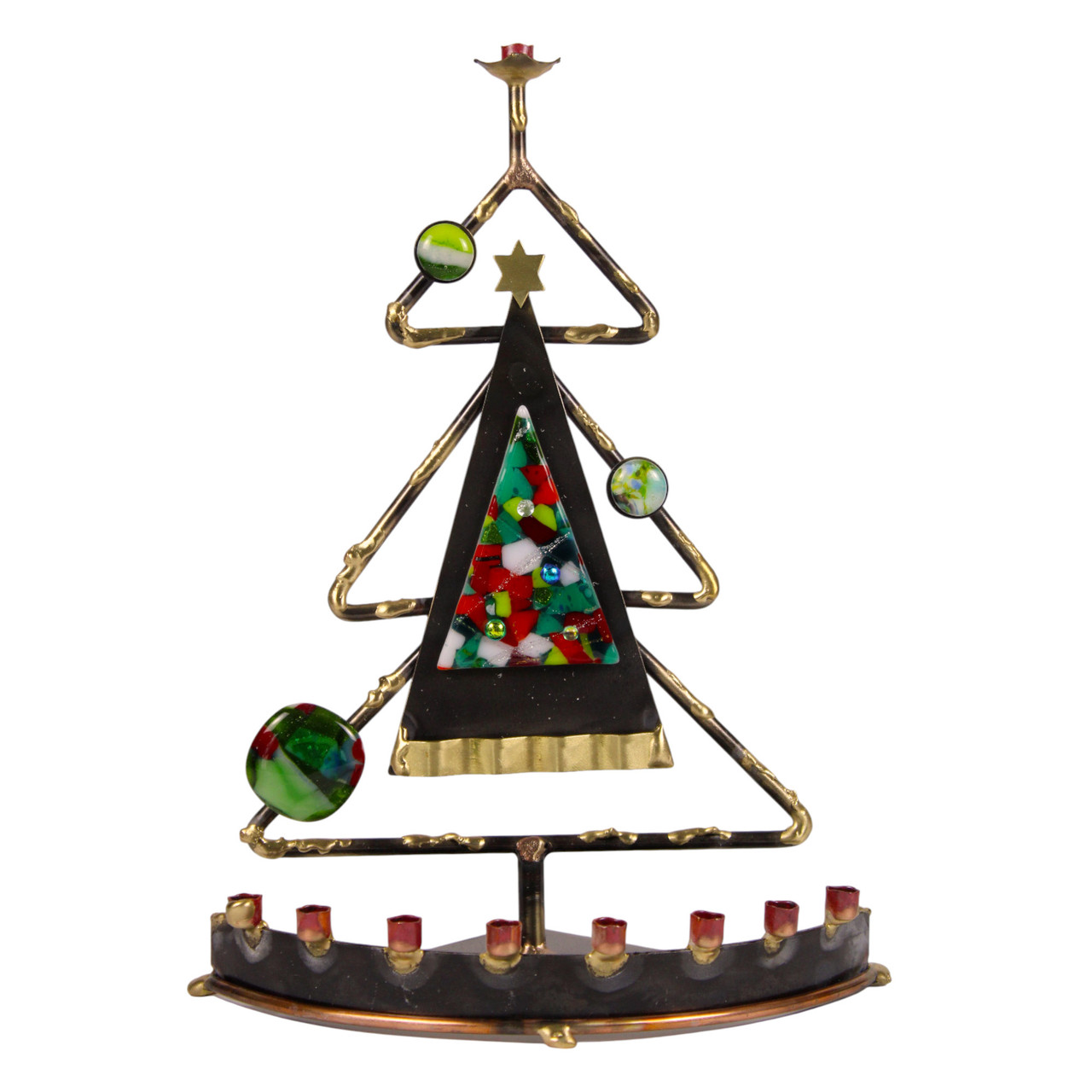 Interfaith December Holiday Gifts Hanukkah Menorah Christmas Tree