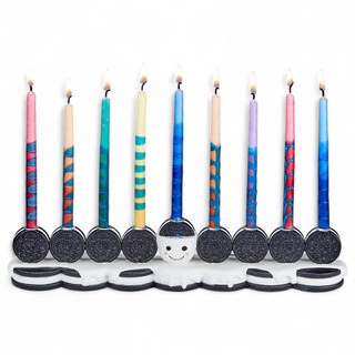 Hand-Painted Resin Cookies Hanukkah Menorah Hand-Painted Resin Cookies Hanukkah Menorah