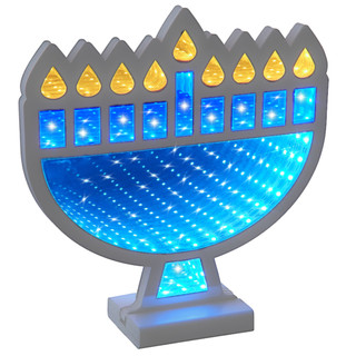 Fascinating Menorah Infinity Light Decoration Fascinating Menorah Infinity Light Decoration