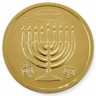 Belgian Milk Chocolate Chanukah Gelt Medallion