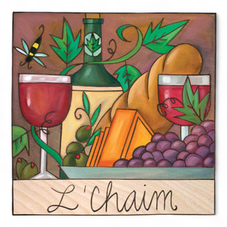 L'Chaim Jewish Together Wall Plaque