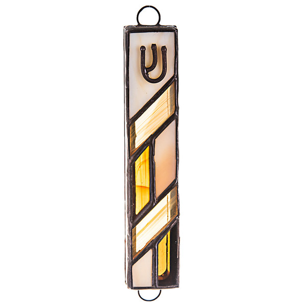 Stained Glass Pattern Mezuzah