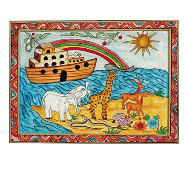 Noah's Ark Framed Wooden Painting