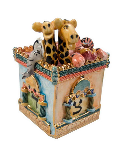 Noah's Ceramic Tzedakah Box