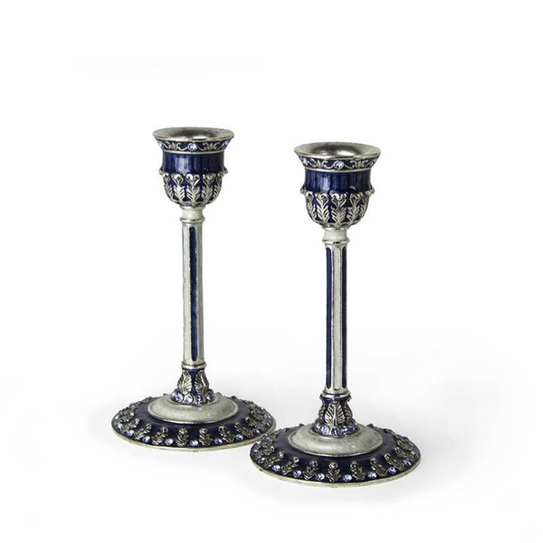 Decorative Leaf Candlesticks For Shabbat