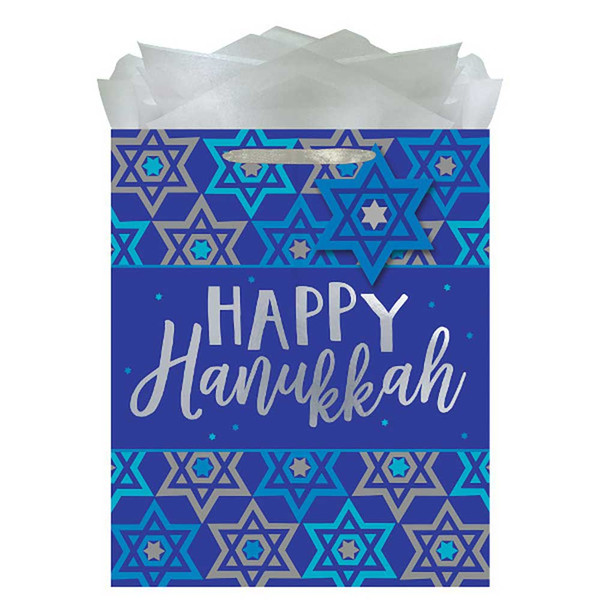 Jewish Party Supplies - Happy Hanukkah Large Gift Bag