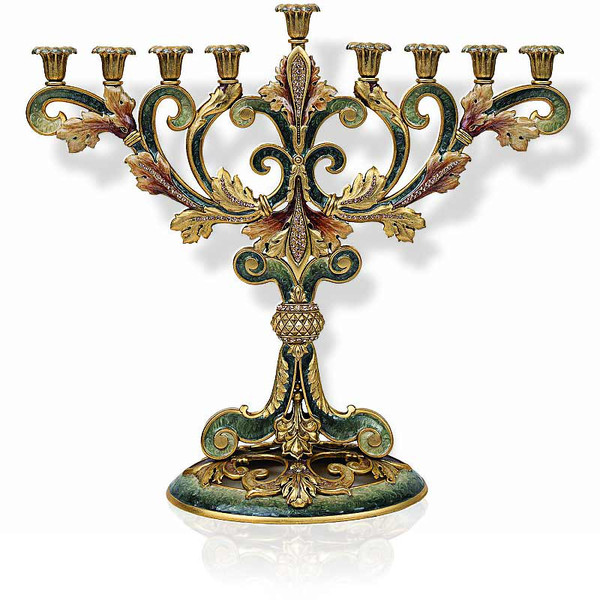 Quest Collection - 24K Plated Quest Collection -  Victorian Menorah