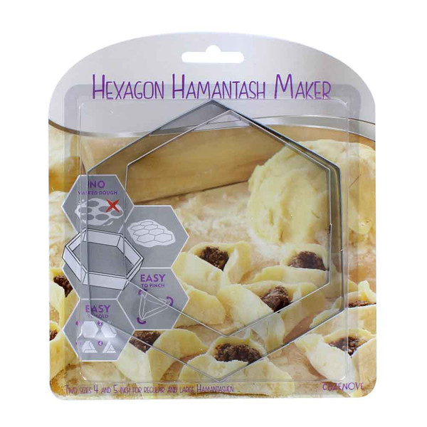 Hexagonal Hamantashen Cookie Cutter Maker