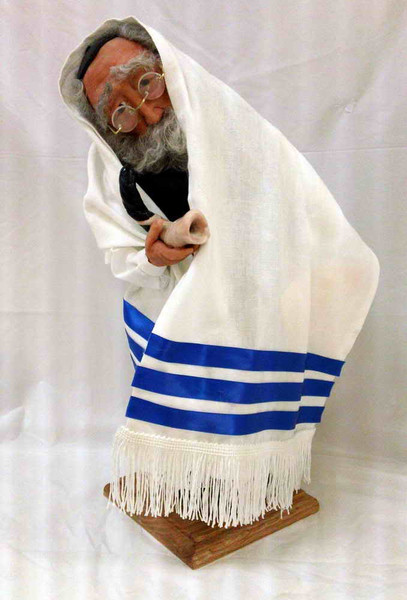 Rabbi With Shofar Character Doll