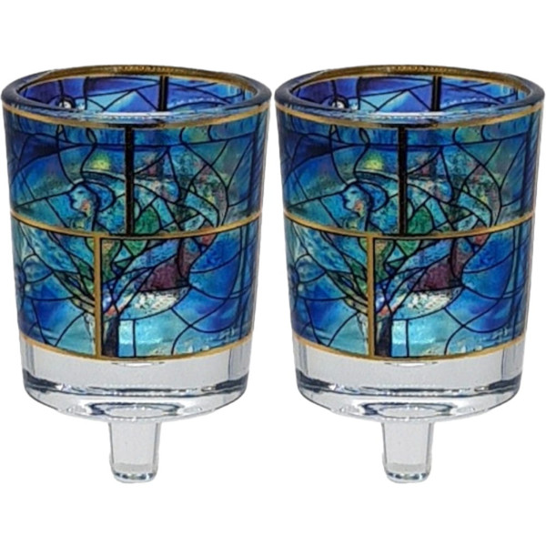 Marc Chagall's American Windows Neronim Candle Holders