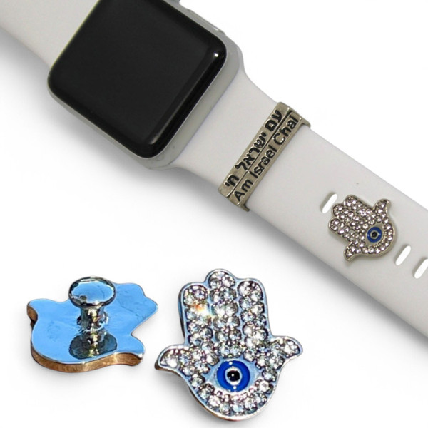 Crystal Hamsa Eye Smart Watch Band Charm