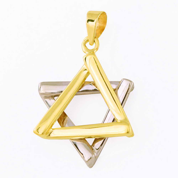 Unique Two Tone Jewish Star