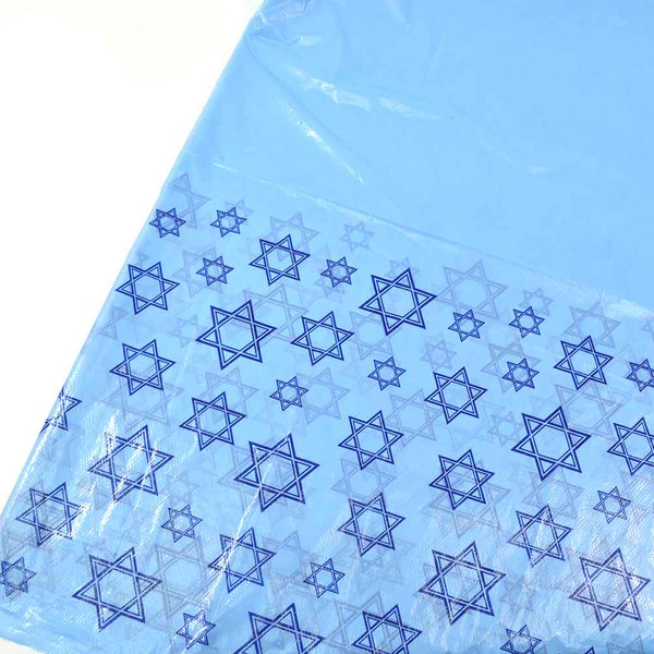 Jewish Gifts - Teal Jewish Star Tablecloth