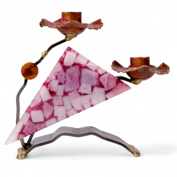 Breast Cancer Awareness Sabbath Candlestick