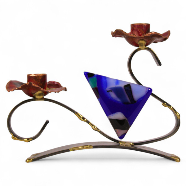 Handcrafted Shabbat Candlesticks By Gary Rosenthal