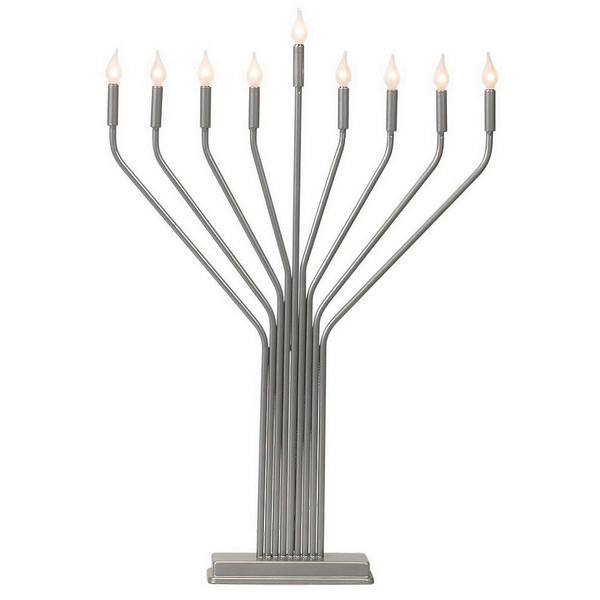 Pewter Display Menorah