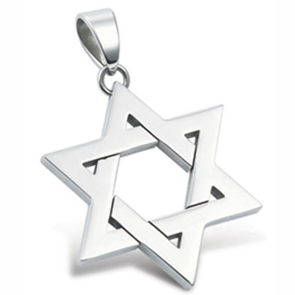 Jewish Jewelry | Jewish Star Of David Pendant | Stainless Steel Jewish Star Pendant