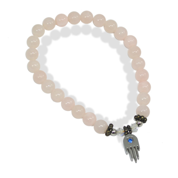 Jewish Jewelry | Bracelets | Beaded Crystal Hamsa Bracelet