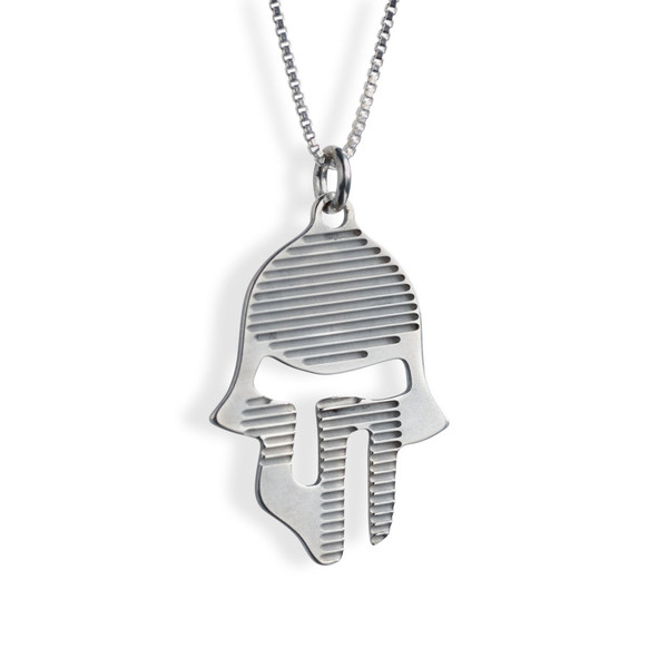 Sterling Silver Abstract Hamsa Chai Necklace