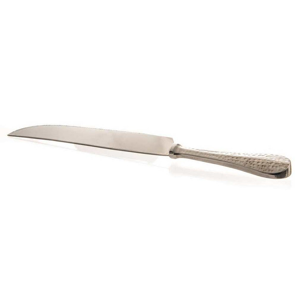 Hammered Stainless Steel Challah Knife