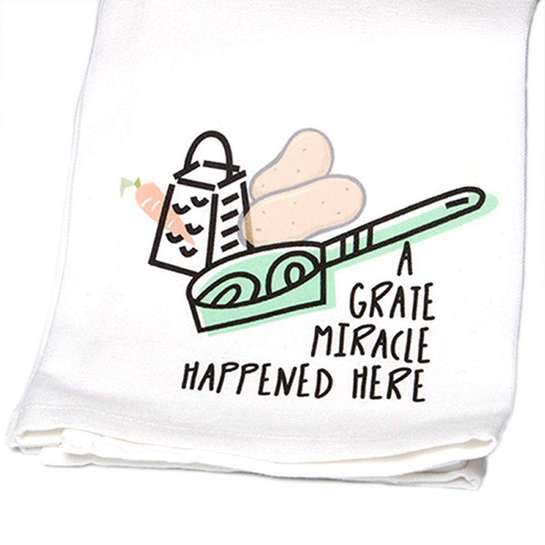 Hand-Printed Grate Miracle Cotton Towel - Made In The USA