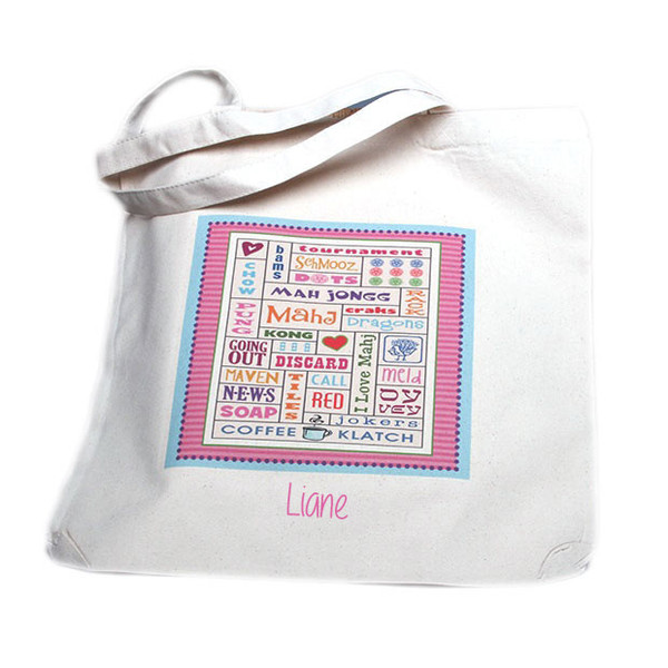Personalized Mah Jongg Tote Bag