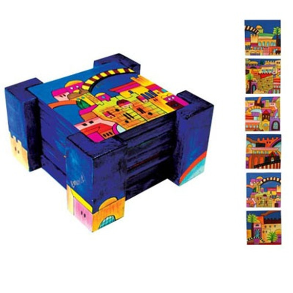 Six Piece Jerusalem Coaster Set